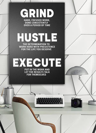 GRIND HUSTLE EXECUTE PUT IN THE WORK OVER A PERIOD OF TIME AOA14326
