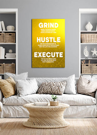 GRIND HUSTLE EXECUTE PERSISTENCE FOR THE LIFE YOU DESERVE AOA14327
