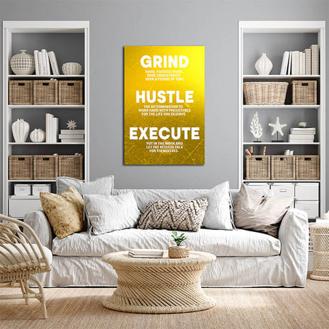 GRIND HUSTLE EXECUTE PERSISTENCE FOR THE LIFE YOU DESERVE AOA14327
