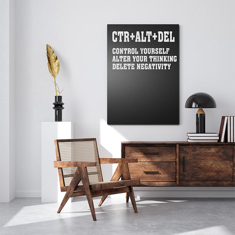 CTR ALT DEL CONTROL YOURSELF ALTER YOUR THINKING AOA14323