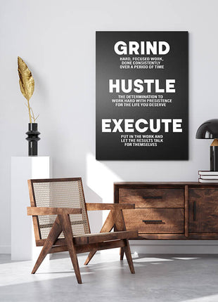 GRIND HUSTLE EXECUTE PUT IN THE WORK OVER A PERIOD OF TIME AOA14326
