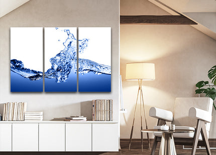 Blue Water Splatter Deep clear water AOA14281 {3x}