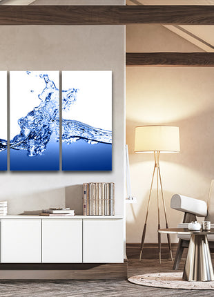 Blue Water Splatter Deep clear water AOA14281 {3x}