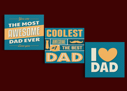 fathers day Coolest Awesome Dad AOA14291 {3x}