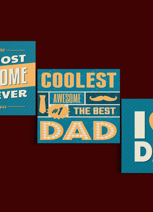 fathers day Coolest Awesome Dad AOA14291 {3x}