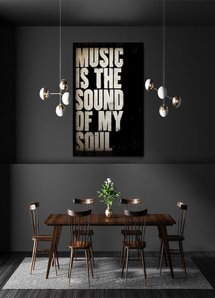 Music Is The Sound Of My Soul CANVAS PRINT AOAY8088