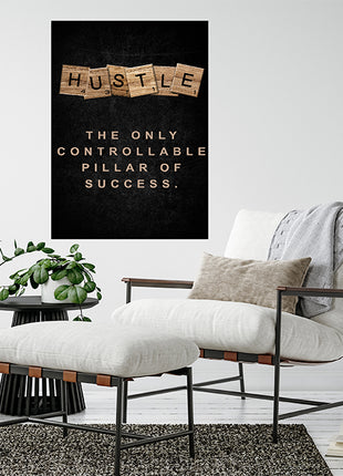 HUSTLE The only Controllable Pillar of Success. SCRABLE CUBE AOAY8074
