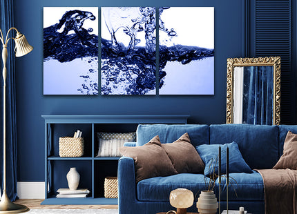 Blue Water Splatter Deep clear water AOA14280 {3x}
