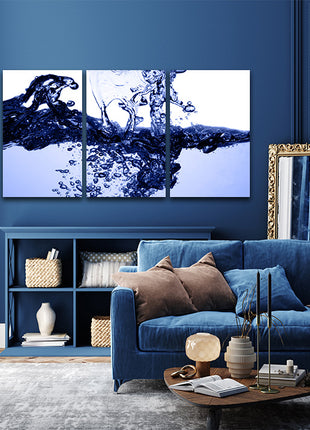 Blue Water Splatter Deep clear water AOA14280 {3x}