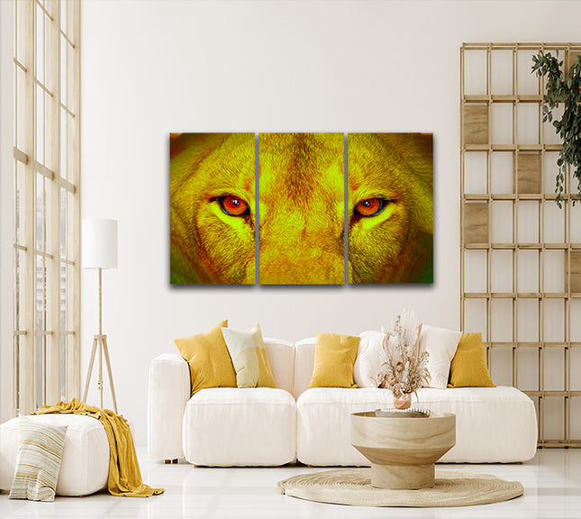 female lion eyes close up arted AOA14295 {x3}