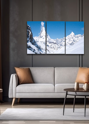 Matterhorn peak Switzerland Snow Covered MOUNTAIN AOA14310 {x3}