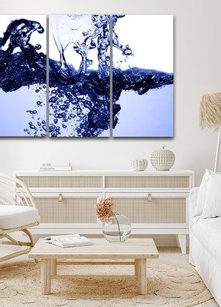 Blue Water Splatter Deep clear water AOA14280 {3x}