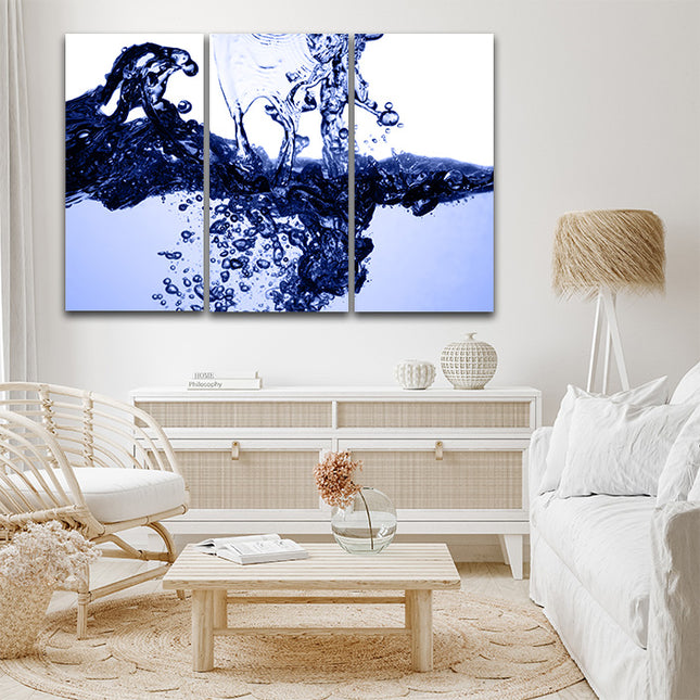 Blue Water Splatter Deep clear water AOA14280 {3x}