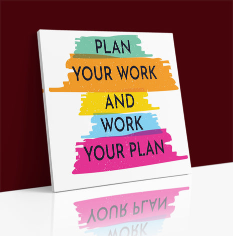 PLAN YOUR WORK AND WORK YOUR PLAN AOA14208