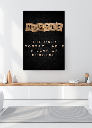 HUSTLE The only Controllable Pillar of Success. SCRABLE CUBE AOAY8074