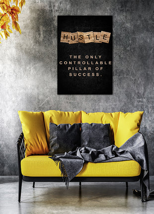 HUSTLE The only Controllable Pillar of Success. SCRABLE CUBE AOAY8074