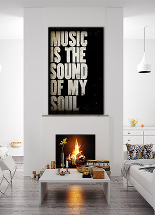 Music Is The Sound Of My Soul CANVAS PRINT AOAY8088