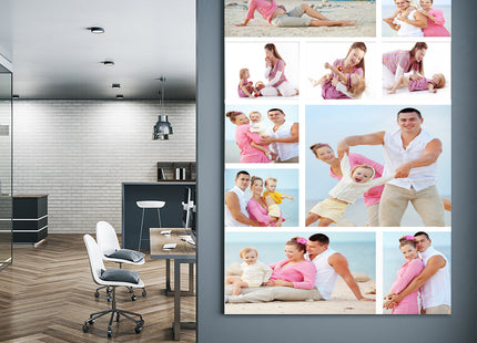 x10 Collage Portrait Canvas Print {2Q} (AOA0083)
