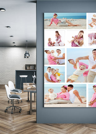 x10 Collage Portrait Canvas Print {2Q} (AOA0083)