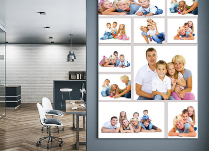 x10 Collage Portrait Canvas Print {2Q} (AOA0083)