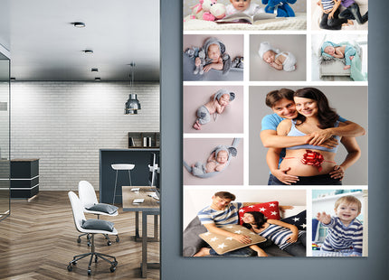 x10 Collage Portrait Canvas Print {2Q} (AOA0083)