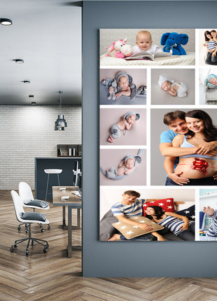x10 Collage Portrait Canvas Print {2Q} (AOA0083)