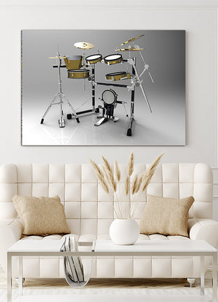 Drums on a Gray background AOAY6542