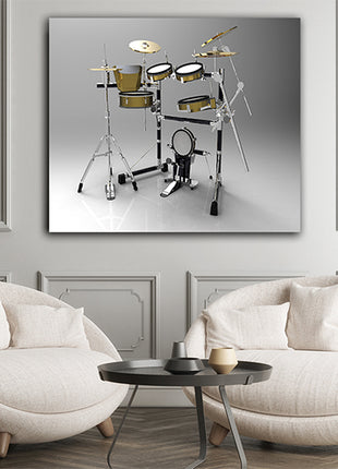 Drums on a Gray background AOAY6542