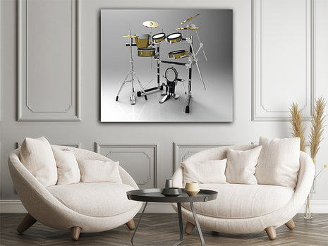 Drums on a Gray background AOAY6542