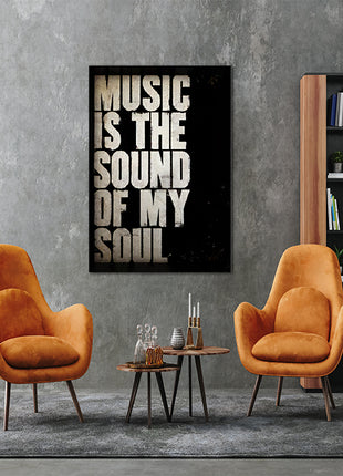 Music Is The Sound Of My Soul CANVAS PRINT AOAY8088