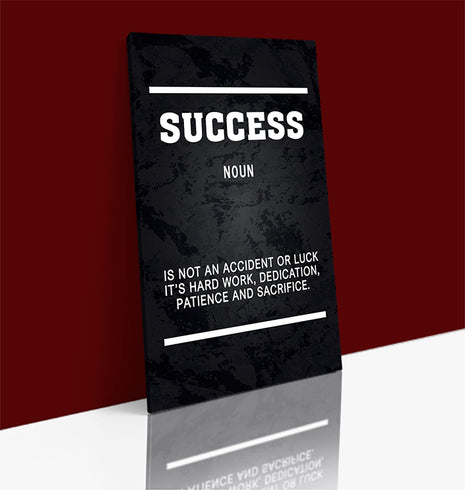 SUCCESS IS NOT AN ACCIDENT OR LUCK ITS HARD WORK AOAY5382