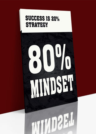 SUCCESS IS 20% STRATEGY 80% MINDSET AOAY12179