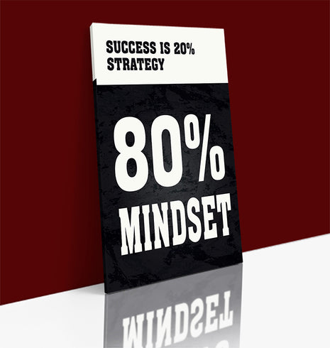 SUCCESS IS 20% STRATEGY 80% MINDSET AOAY12179