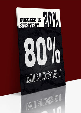 SUCCESS IS 20% STRATEGY 80% MINDSET AOA14321