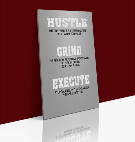 GRIND HUSTLE EXECUTE DETERMINATION TO ATTAIN A GOAL AOA14336