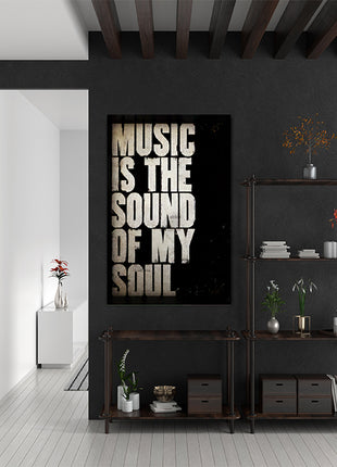 Music Is The Sound Of My Soul CANVAS PRINT AOAY8088