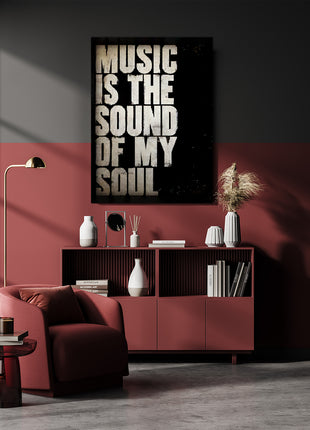 Music Is The Sound Of My Soul CANVAS PRINT AOAY8088