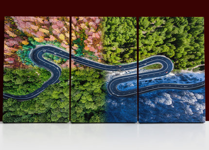 Personalised Your Photo On Split Canvas, Printed & Framed "X5 PENTAPTYCH CANVAS"
