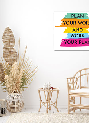 PLAN YOUR WORK AND WORK YOUR PLAN AOA14208