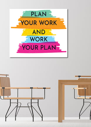 PLAN YOUR WORK AND WORK YOUR PLAN AOA14208