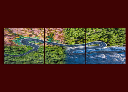Personalised Your Photo On Split Canvas, Printed & Framed "X5 PENTAPTYCH CANVAS"