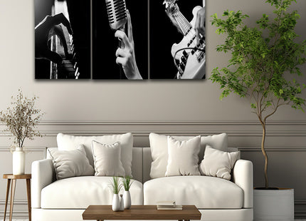 hands playing musical instrument Piano guitar microphone AOA14303 {x3}