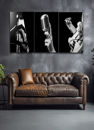 hands playing musical instrument Piano guitar microphone AOA14303 {x3}