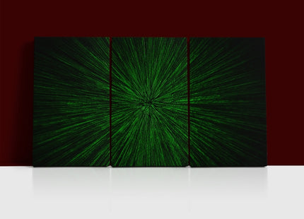 natural zoom explosion radial blurred green particles  AOA14317 {x3}
