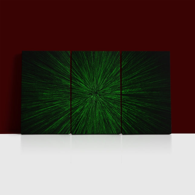 natural zoom explosion radial blurred green particles  AOA14317 {x3}
