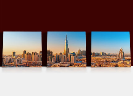 Beautiful Dubai downtown at the sunset AOA13003 {x3}