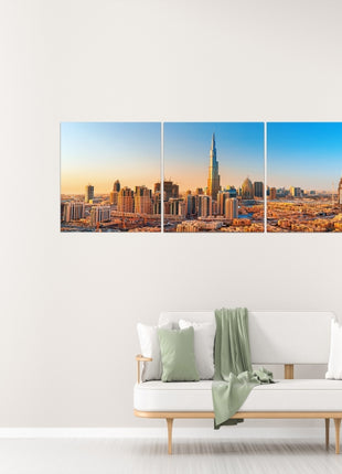 Beautiful Dubai downtown at the sunset AOA13003 {x3}